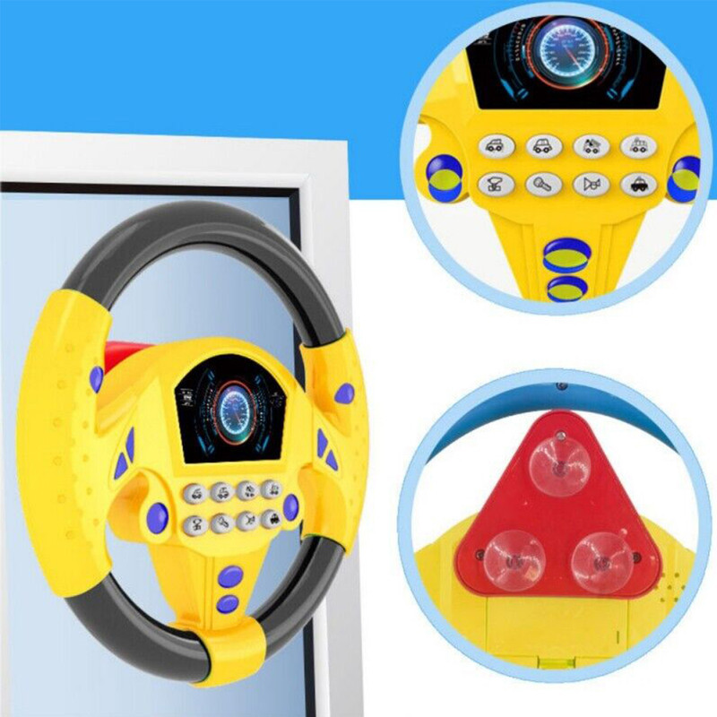 اسباب بازی ناب سل مدل فرمان ماشین داشبوردی موزیکال Musical steering wheel — تصویر ۵