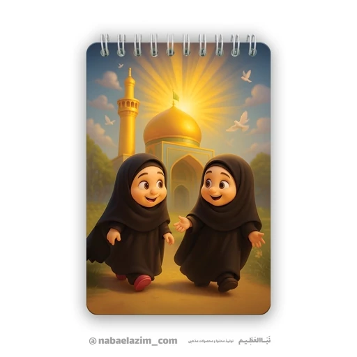 دفترچه یادداشت دخترانه مذهبی - سایز 10 * 14 - کد D002