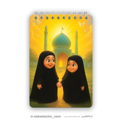 دفترچه یادداشت دخترانه مذهبی - سایز 10 * 14 - کد D001