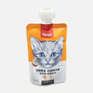 پودینگ گربه ونپی مدل سفارش چین با طعم ماهی‌ کاد و مرغ وزن 90 گرم