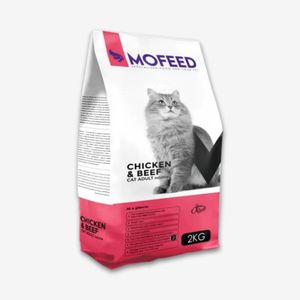 غذای خشک گربه مفید مدل Chiken&Beef BM وزن 2000 گرم