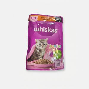 پوچ گربه ویسکاس مدل جونیور طعم مرغ وزن 85 گرم