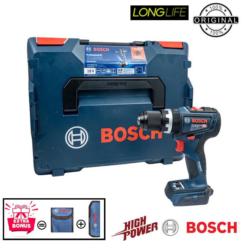دریل پیچ گوشتی شارژی ضربه ای بوش مدل سه حالته فوق هوشمند GSB 18 V 90 C — تصویر ۳