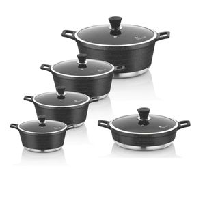 سرویس قابلمه و تابه گرانیتی 10 پارچه نیولایف مدل AFRA-6310
