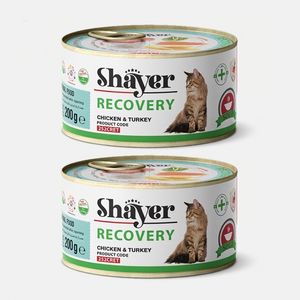 کنسرو غذای گربه شایر مدل Recovery Turkey وزن 400 گرم مجموعه 2 عددی
