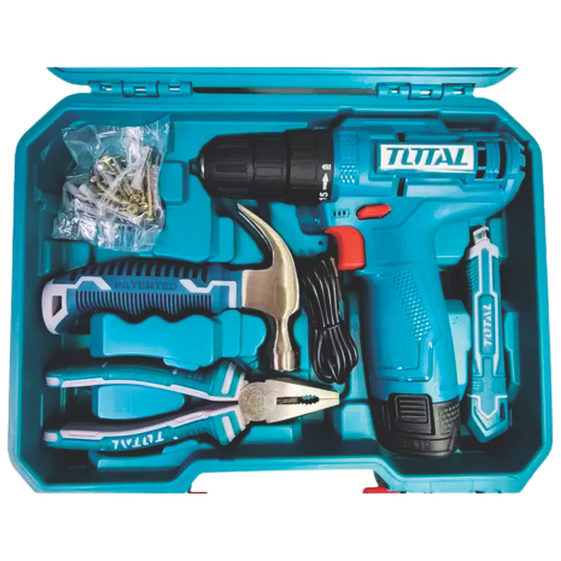 پیچ گوشتی شارژی 12ولت توتال مدل THKTHP10892 مجموعه 89 عددی — تصویر ۵