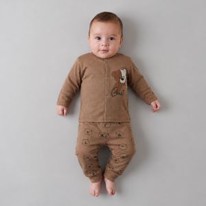 ست شومیز و شلوار راحتی نوزاد مدل Bear