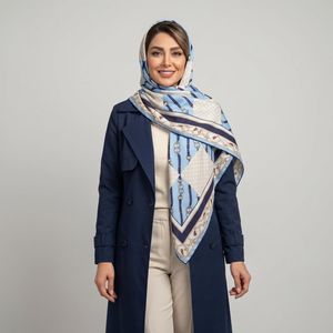 روسری زنانه مدل ابریشم توییل لاکچری مزونی کد 9806