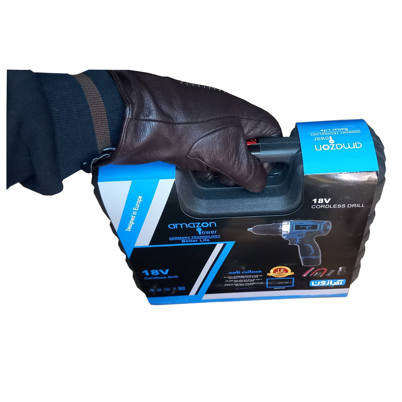 مجموعه 28 عددی دریل پیچ گوشتی شارژی چکشی آمازون مدل DV18V — تصویر ۳