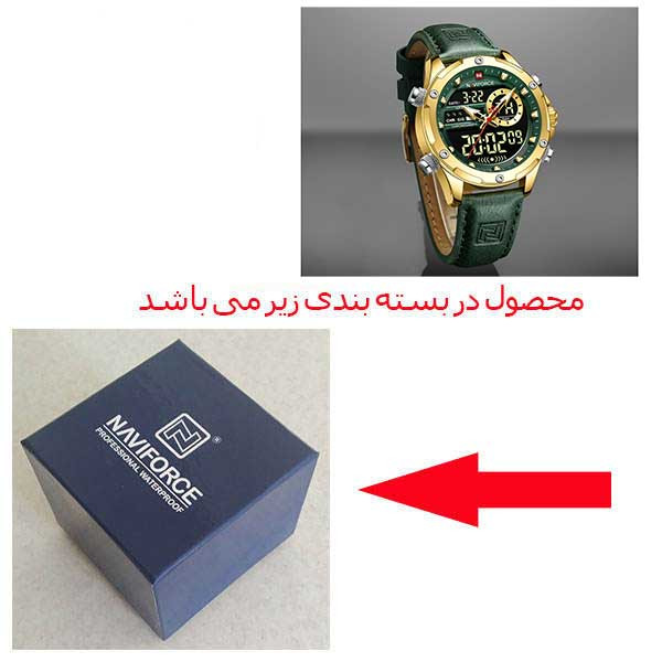 ساعت مچی عقربه‌ای کوارتز مردانه نیوی فورس مدل NF9208 G GN — تصویر ۲