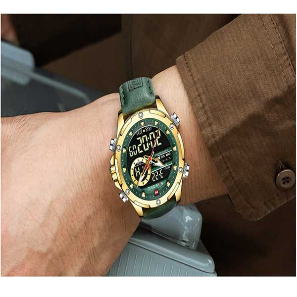 ساعت مچی عقربه‌ای کوارتز مردانه نیوی فورس مدل NF9208 G GN — تصویر ۳