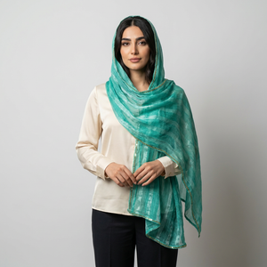 شال ابریشم زنانه مدل نلی با طول و عرض 70*180 سانتی‌متر