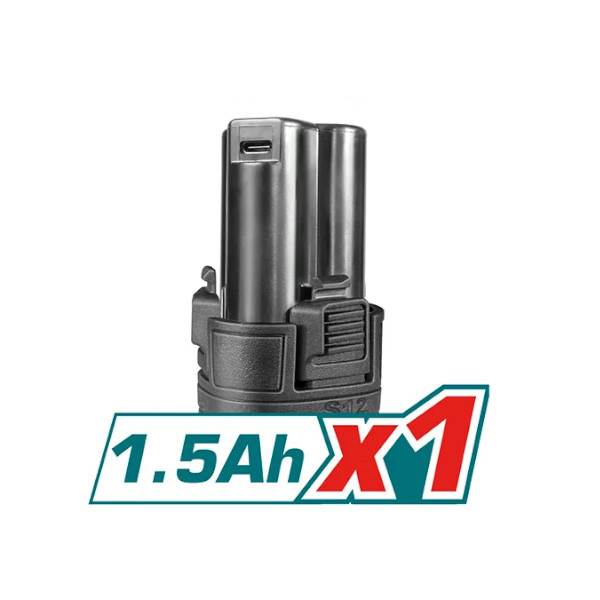پیچ گوشتی شارژی 12 ولت توتال مدل THKTHP11292 مجموعه 129 عددی — تصویر ۴