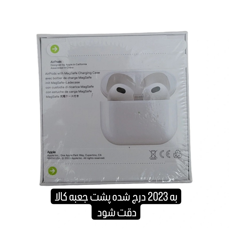 هدفون بلوتوثی مدل airpods 3 -2023 — تصویر ۴