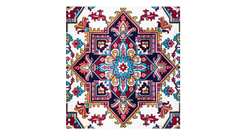 فرش ماشینی سهند کد B045.5J طرح هریس زمینه کرم کالیته بختیاری — تصویر ۴
