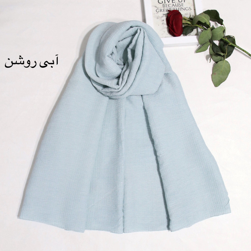 شال زنانه آنالیا مدل پلیسه ساده کد a-9723 — تصویر ۳