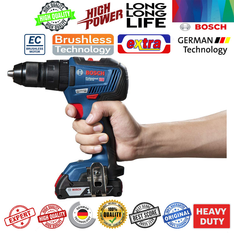 پیچ گوشتی شارژی ضربه ای بوش مدل فوق هوشمند بدون ذغال GSB 18V-50 Brushless — تصویر ۴