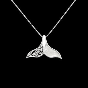 گردنبند نقره زنانه مدل Whale001