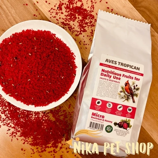 غذای خشک طوطیسانان، قناری و فنچ(برند آویس) مدل لبو و عسل