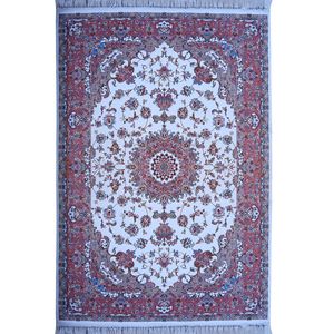 فرش ماشینی رادین اصفهان طرح علیا تبریز رنگ زمینه صدفی