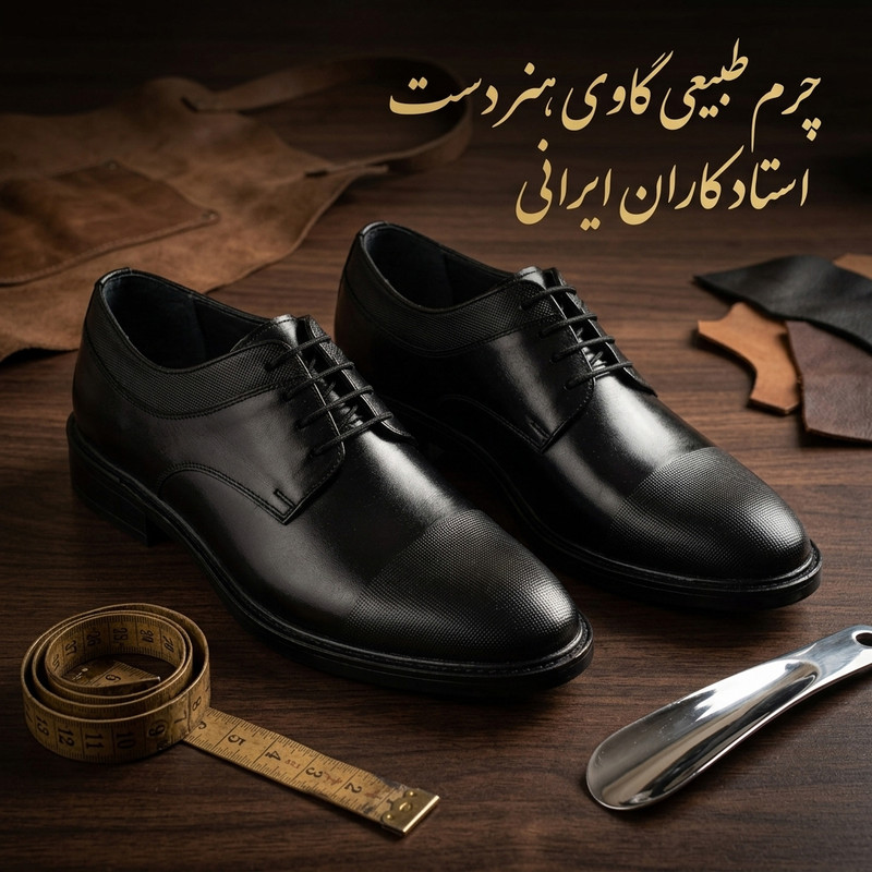 کفش رسمی مردانه مدل دیباینو چرم طبیعی BK.6167 — تصویر ۴