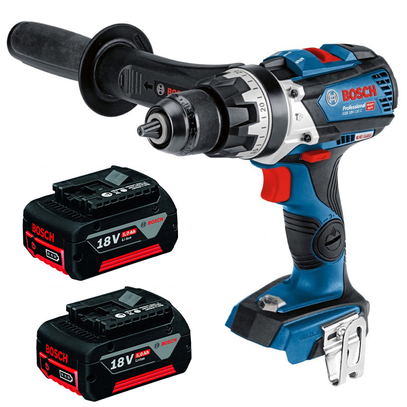پیچ گوشتی شارژی چکشی 18 ولت بوش مدل هوشمند GSB 18 V -110 C Brushless Motor (5Ah) — تصویر ۲