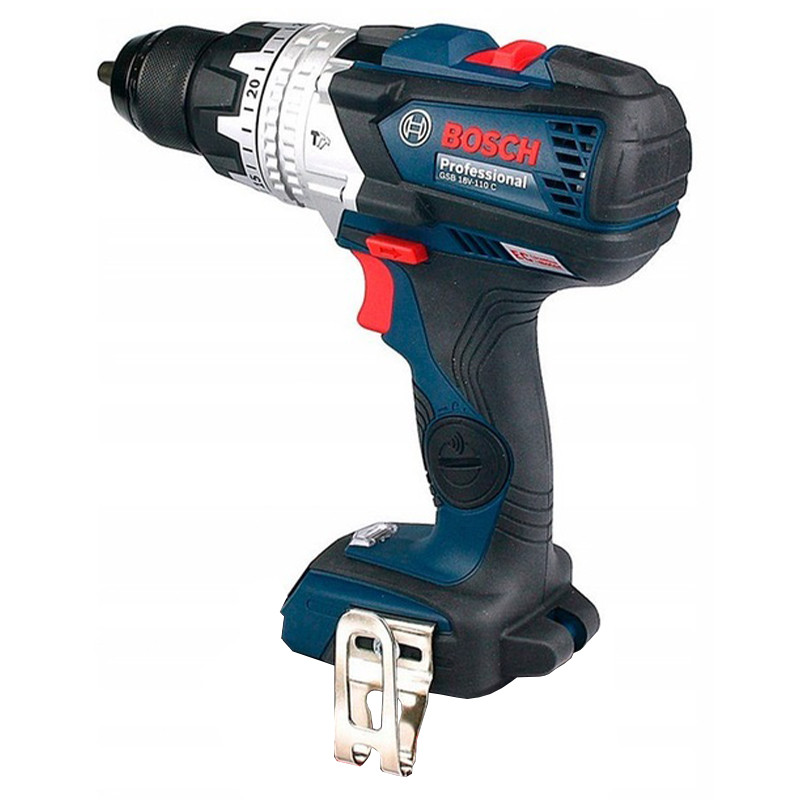 دریل پیچ گوشتی شارژی چکشی 18 ولت بوش مدل GSB 18V-110 C Extra (Without battery and charger) — تصویر ۲