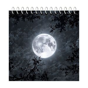 دفترچه یادداشت 50 برگ آلبالو مدل ماه فانتزی کد 4092