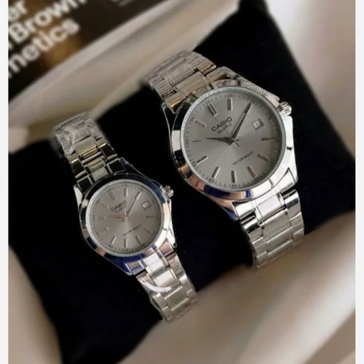 ساعت مچی CASIO کاسیو مردانه استیل حکاکی ژاپن — تصویر ۲