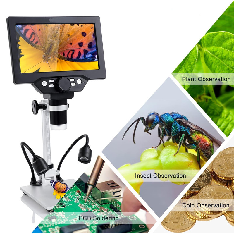 میکروسکوپ دیجیتال مدل G1200x HD 12MP — تصویر ۳