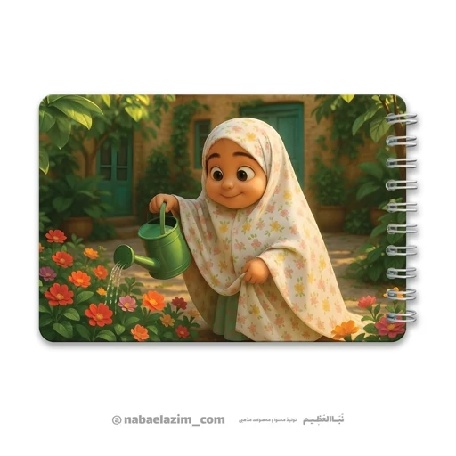 دفترچه یادداشت دخترانه مذهبی - سایز 10 * 14 - کد D005