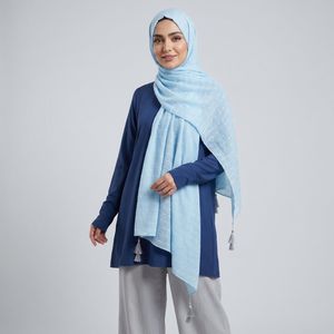 شال زنانه مدل نخی پلیسه کوک دوزی کد ana-9203