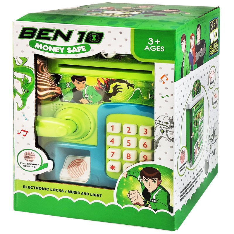 اسباب بازی مدل گاو صندوق اثر انگشتی رمزدار طرح بن تن کد WF-3002B10 — تصویر ۲