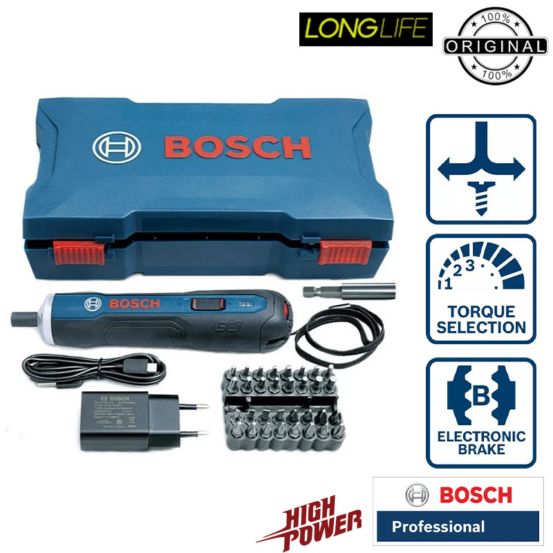 پیچ گوشتی شارژی بوش مدل فشاری مستقیم 3.6V GO - PUSH — تصویر ۵