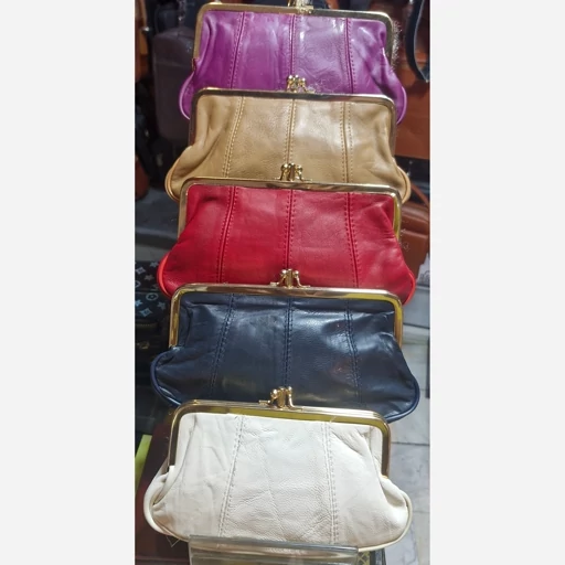 کیف پول زنانه چفتی سایز 2(چرم طبیعی)