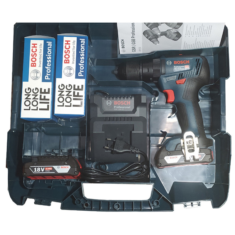 پیچ گوشتی شارژی چکشی بوش مدل GSB 18 V 50Extra brushless — تصویر ۴