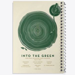 دفتر ژورنال نویسی 50 برگ خندالو مدل نقطه ای طرح بازگشت به سبز (Into The Green) کد F14166