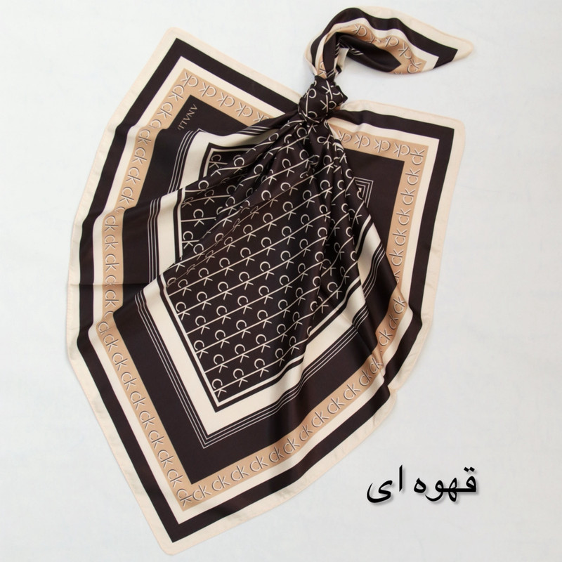 دستمال سر و گردن زنانه مدل ابریشم کد 10310 — تصویر ۳