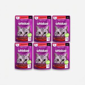 پوچ گربه ویسکاس مدل Beef وزن 85 گرم بسته 6 عددی — تصویر ۲