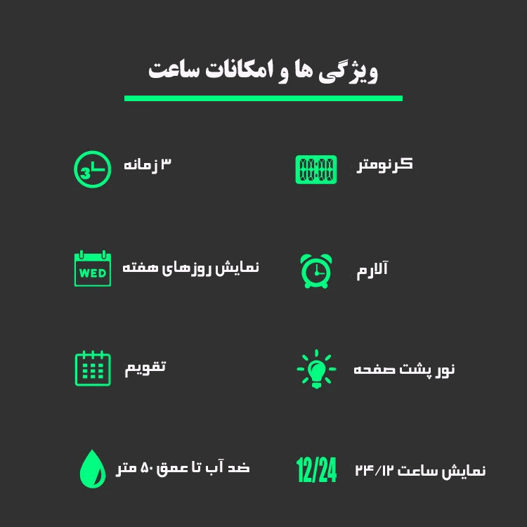 ساعت مچی عقربه‌ای مردانه اسکمی مدل 1637 BK — تصویر ۴