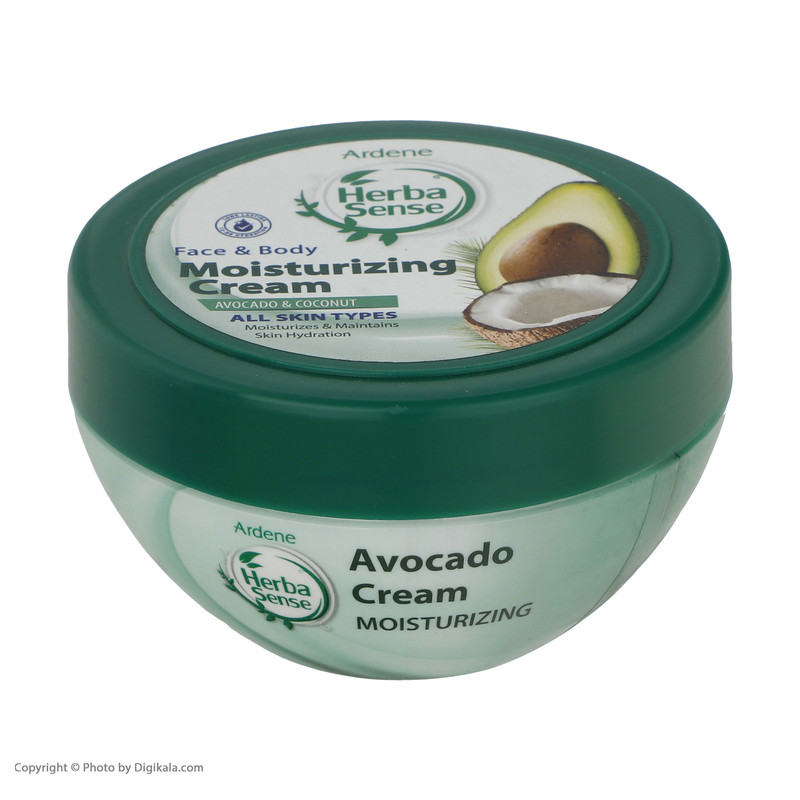 کرم مرطوب کننده آردن هرباسنس مدل Avacado & Coconut وزن 150 گرم — تصویر ۴
