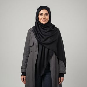 روسری زنانه مدل نخی پاییزه طرح ساده کد 9832