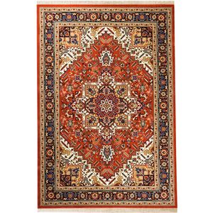 فرش ماشینی سهند کد V104.8U زمینه گلبهی