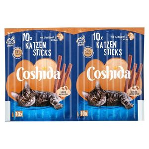 تشویقی گربه کوشیدا مدل مدادی طعم مرغ و جگر وزن 50 گرم بسته 10 عددی