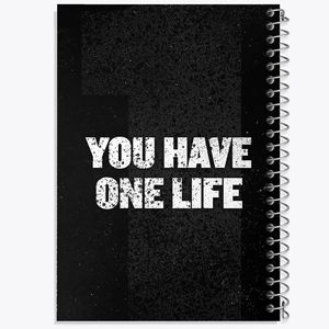 دفتر بولت ژورنال 50 برگ خندالو طرح You Have One Life کد 10039