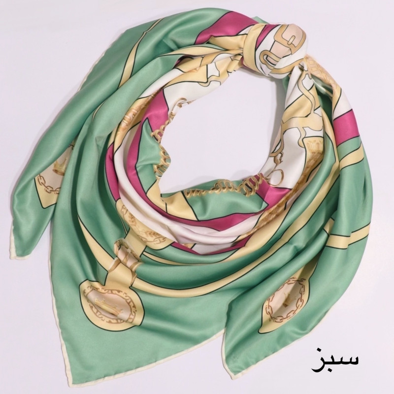 روسری زنانه مدل ابریشم توییل پاییزی کد 1022 — تصویر ۴