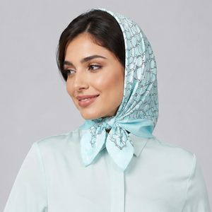 دستمال سر و گردن زنانه مدل ابریشم توییل کد 145
