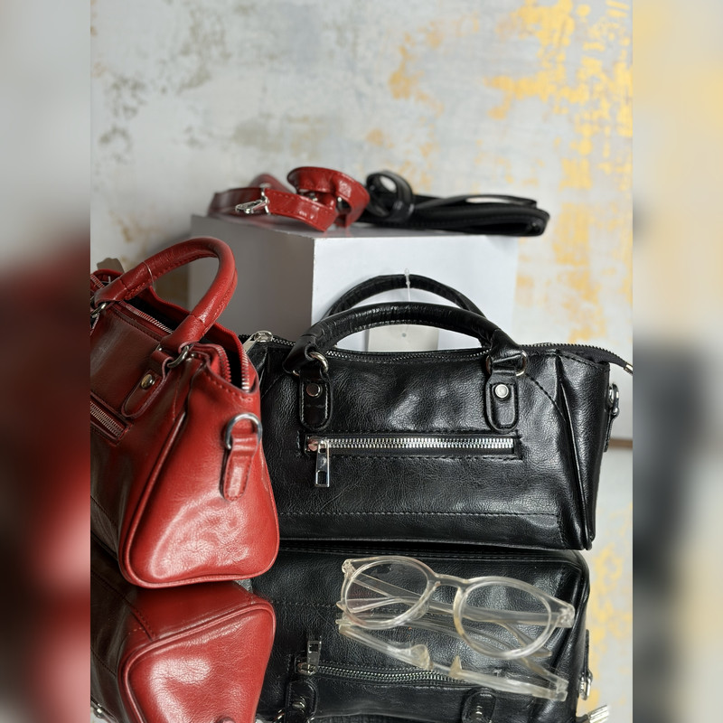 کیف دوشی زنانه ال سی وایکیکی مدل صندوقی چرم مصنوعی LW 256 — تصویر ۳