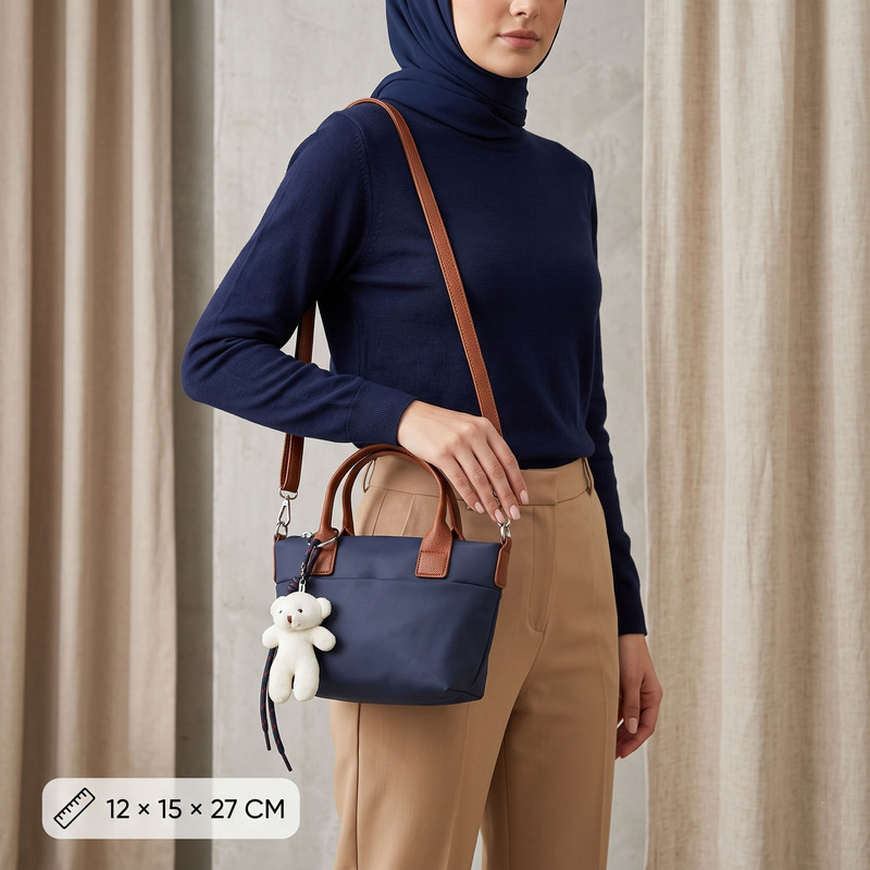 کیف رودوشی زنانه ال سی وایکیکی مدل LW 394 به همراه آویز خرسی — تصویر ۲