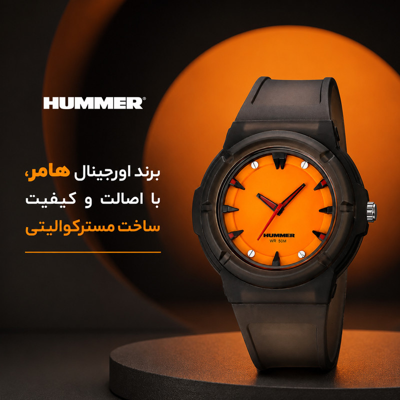 ساعت مچی عقربه ای مردانه هامر مدل موتور ژاپن بند PU ضدآب رفرنس HM1112-C3 — تصویر ۲